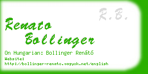 renato bollinger business card